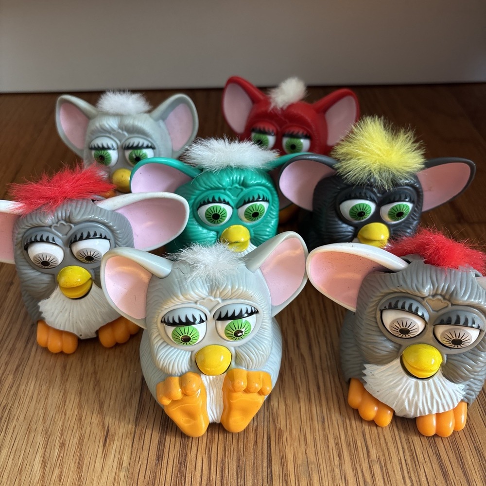 Vintage McDonalds Happy Mealโ Toy 1998 Tiger Electronics Furby Lot of 7